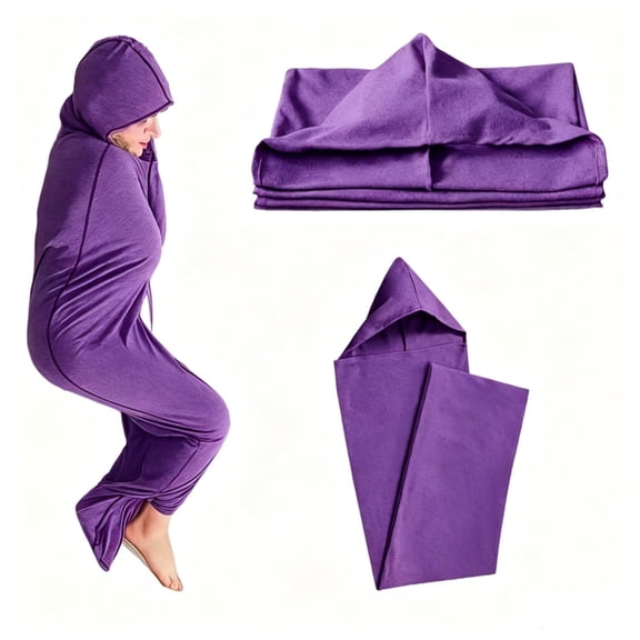 Sleep Pod, 360° Wrap Wearable Blanket, Breathable Stretch Fabric Sleep Sack, Hug Pressure Therapy Compression Sack, Kids Teens & Adults