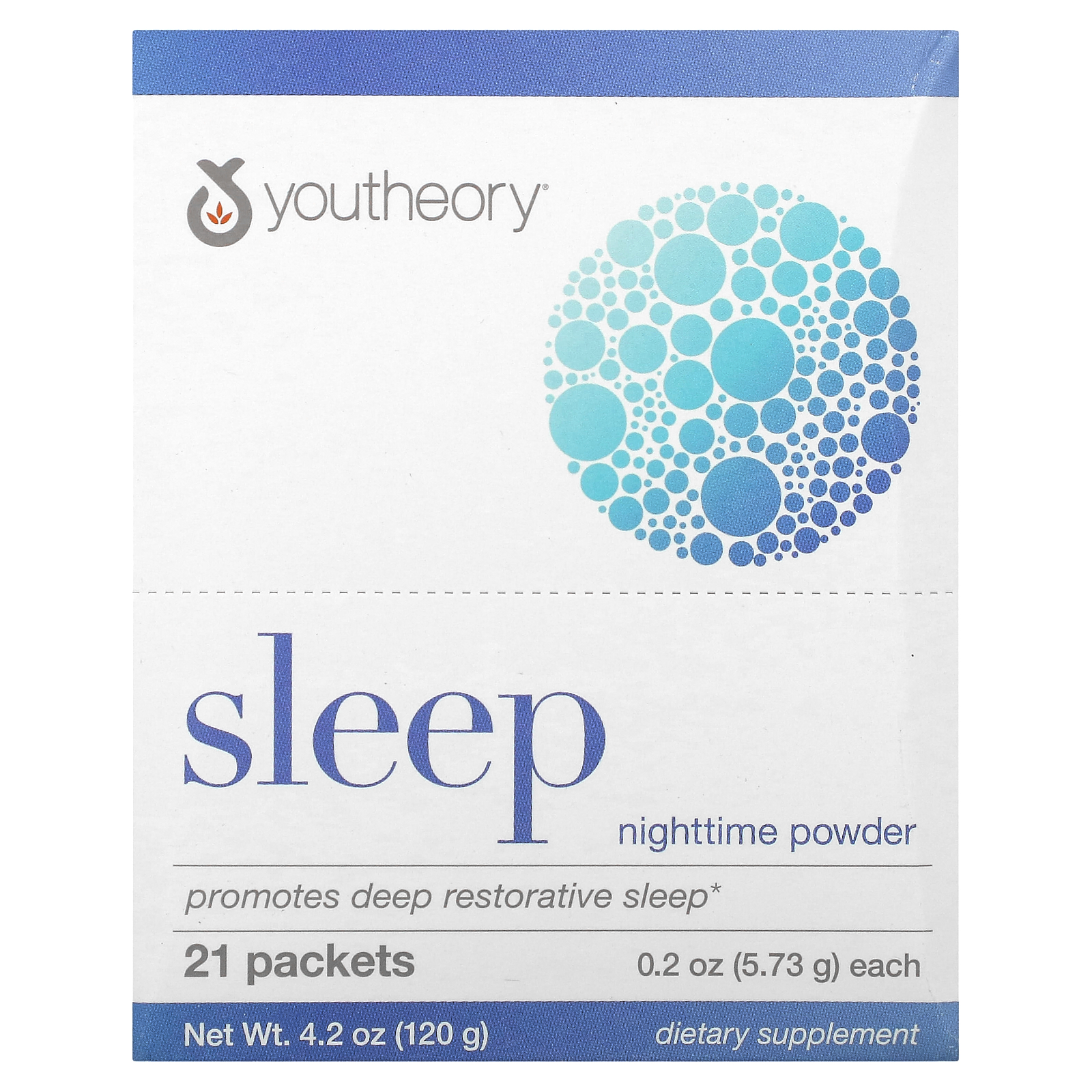 Sleep Powder Advanced (Lemon-Lime Flavor) - 21 Packets by youtheory - image 1 of 2