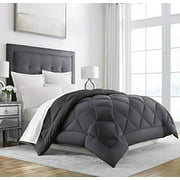 Sleep Restoration Down Alternative Comforter, King/Cal King, Grey/Black