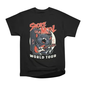Sleep Rock and Roll Cat Cute Guitar Pet T-Shirt Tee Gift For Him Merch For Her Apparel For