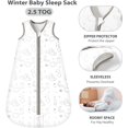 Sleep Sack Baby Winter Wearable Blanket With 2Way Zipper,2.5 Tog