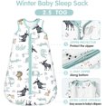 Sleep Sack Baby Winter Wearable Blanket With 2Way Zipper,2.5 Tog