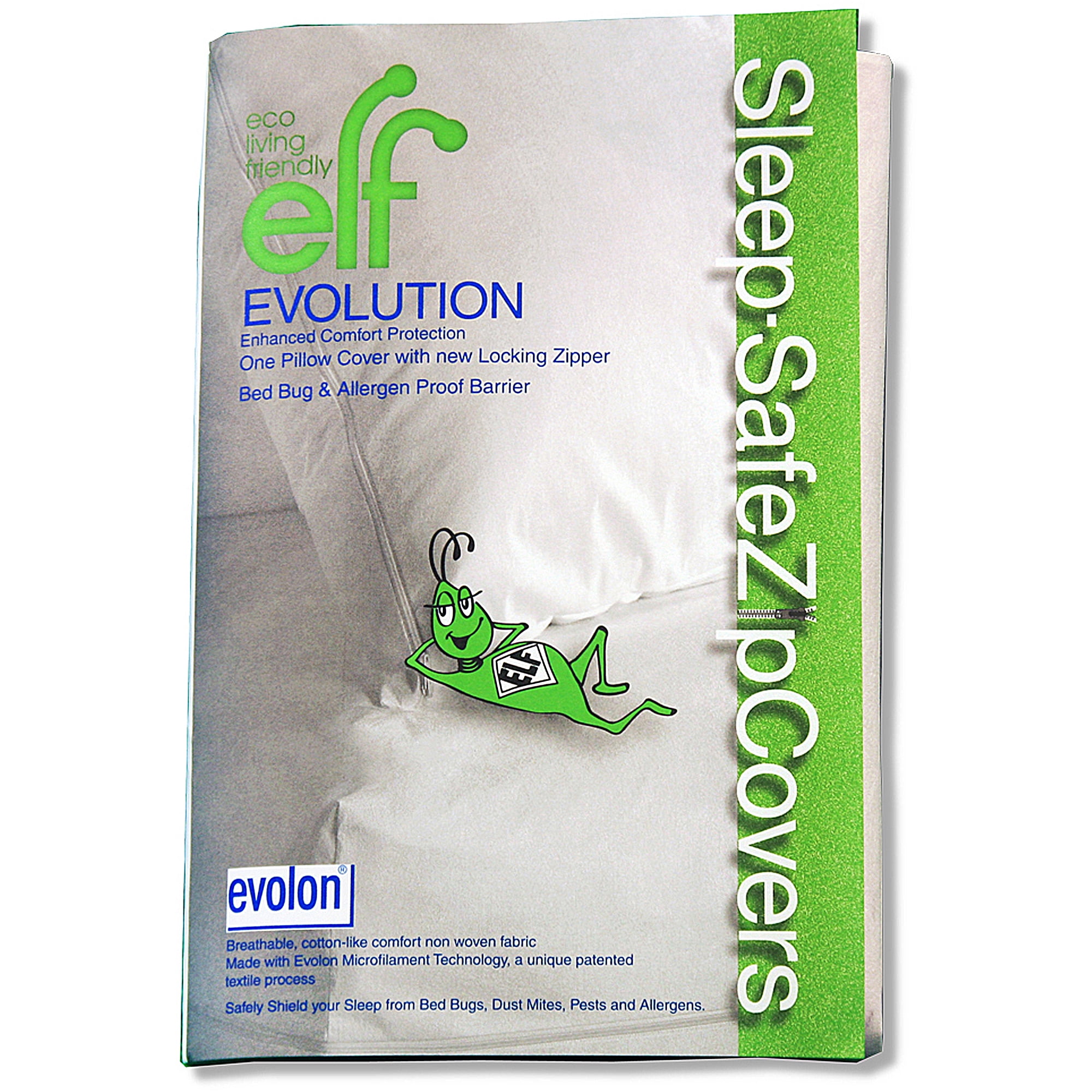 Sleep Safe Bedding Evolon , Allergen, Bed Bug and Dust Mite Proof Pillow Zip Cover