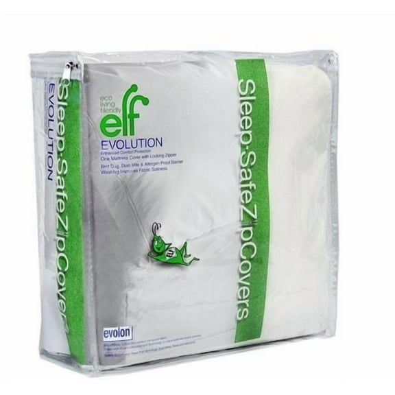 Sleep Safe EVOLON Dust Mite Bed Bug Allergy Mattress Encasement Cover - Full 15"