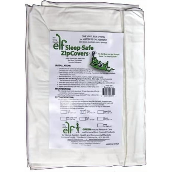 Sleep Safe ZipCover 6 Gauge Zippered Box Spring Encasement/Mattress Protector Cover/King - 78 inches x 80 inches x 9 inches