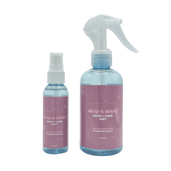Sleep & Shield Calming Room + Linen Mist - 8oz + 2oz Combo Pack