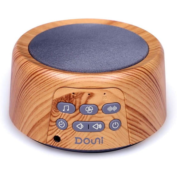 Sleep Sound Machine - White Noise Machine with 27 Soothing Sounds for Sleeping & Relaxation, Timer Settings,Sleep Therapy for Families, Home,Office,Travel.Wood Grain
