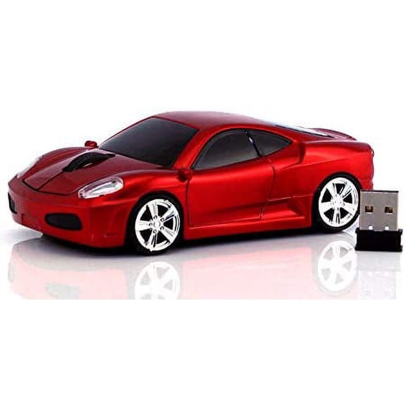 Sleep Sport Car Shaped Wireless Computer Mouse Ergonomic Gaming Optical USB 2.4G Mini Receiver Office Accessories for PC Windows Laptop Notebook Mac