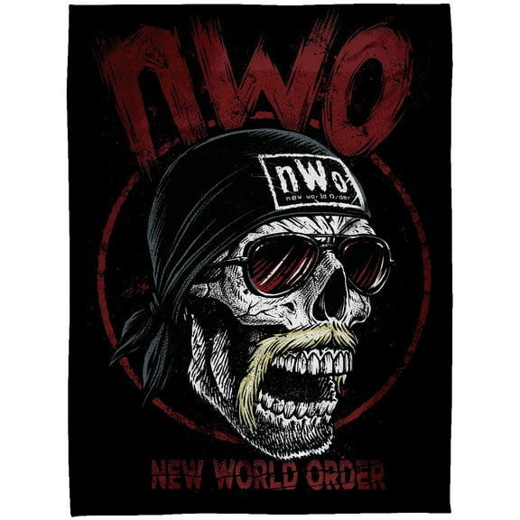 Sleep Squad Black Hulk Hogan 60" x 80" Raschel Plush Throw Blanket