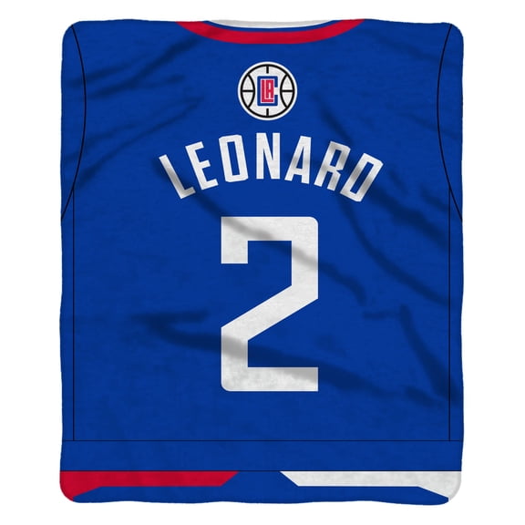 Sleep Squad Los Angeles Clippers Kawhi Leonard 60 x 80 Raschel Plush Blanket