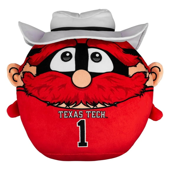 Sleep Squad Texas Tech Red Raiders Raider Red 12" Mascot Kiri Cloud Pillow Plushie