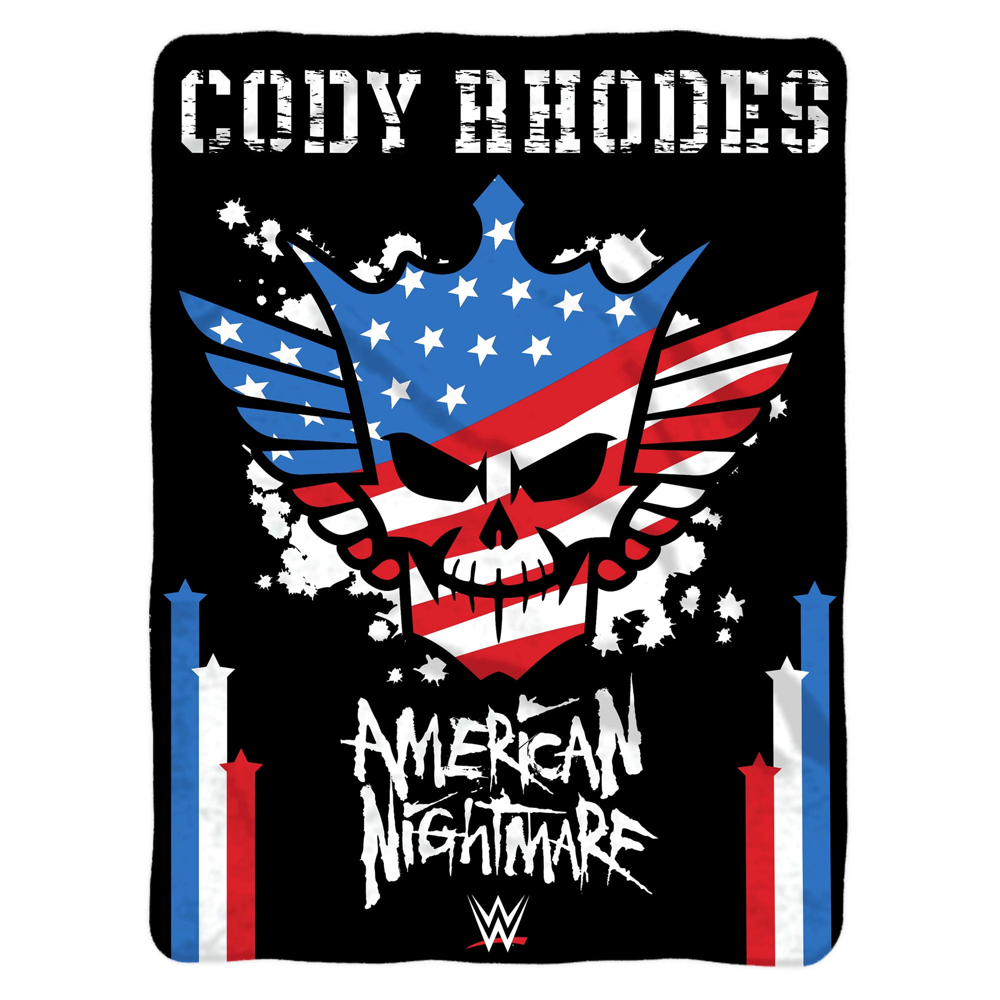 Sleep Squad WWE Cody Rhodes American Nightmare 60” x 80” Raschel Plush