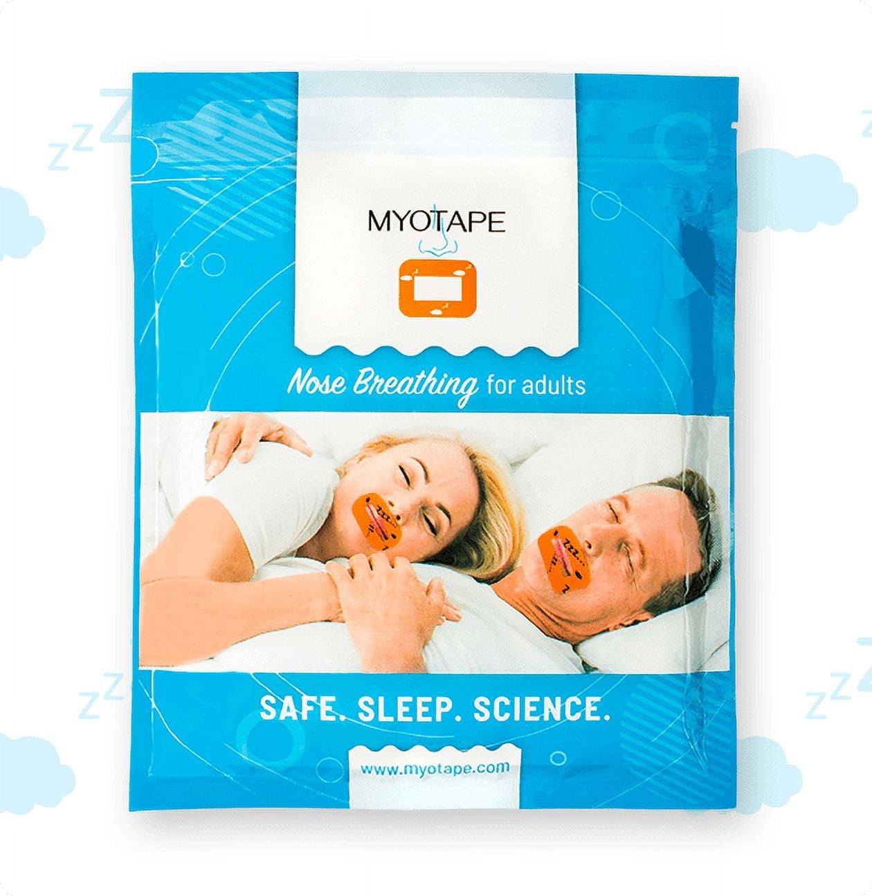 Sleep Strips by MYOTAPE | Improve Your Sleep Quality, Breathe Through Your Nose During Sleep and Reduce Mouth Breathing and Snoring [Expert Designed Mouth Tapes Using Elastic Tension]
