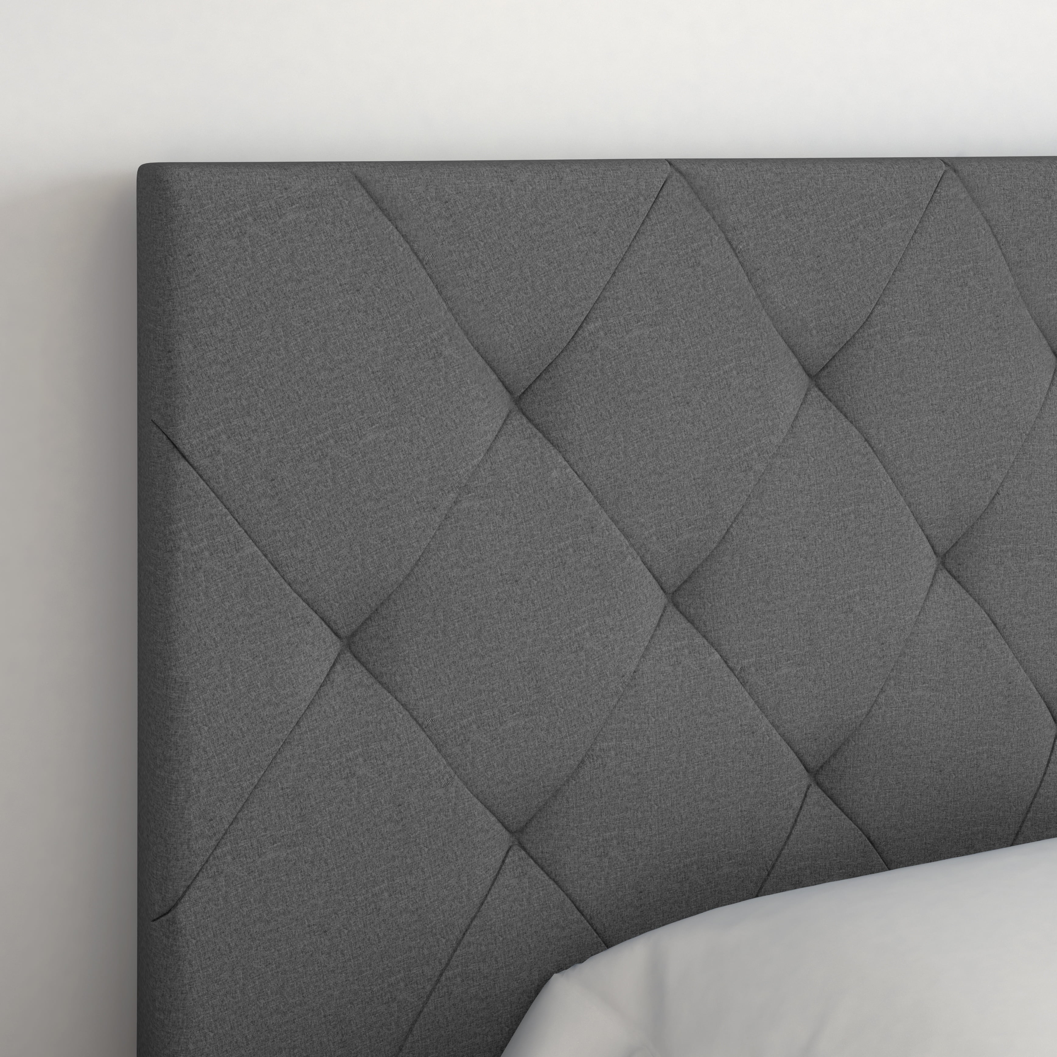 Charlotte Full/Double Linen Tufted Upholstered Platform Bed