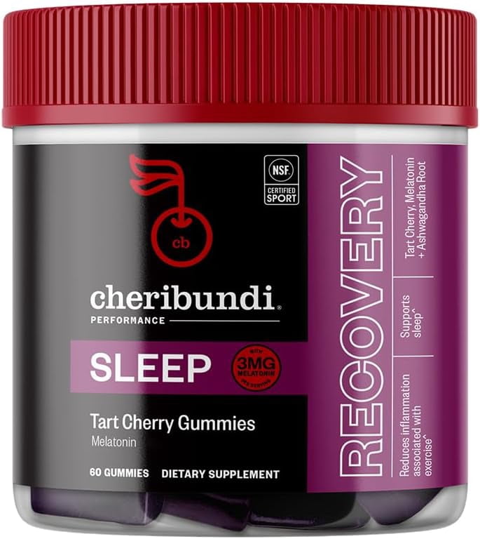 CHERIBUNDI SLEEP TART CHERRY GUMMIES JAR 12-PACK 60CT