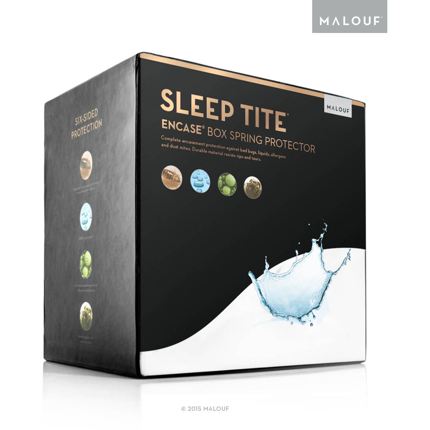 Sleep Tite Encase Waterproof Zippered Box Spring Encasement