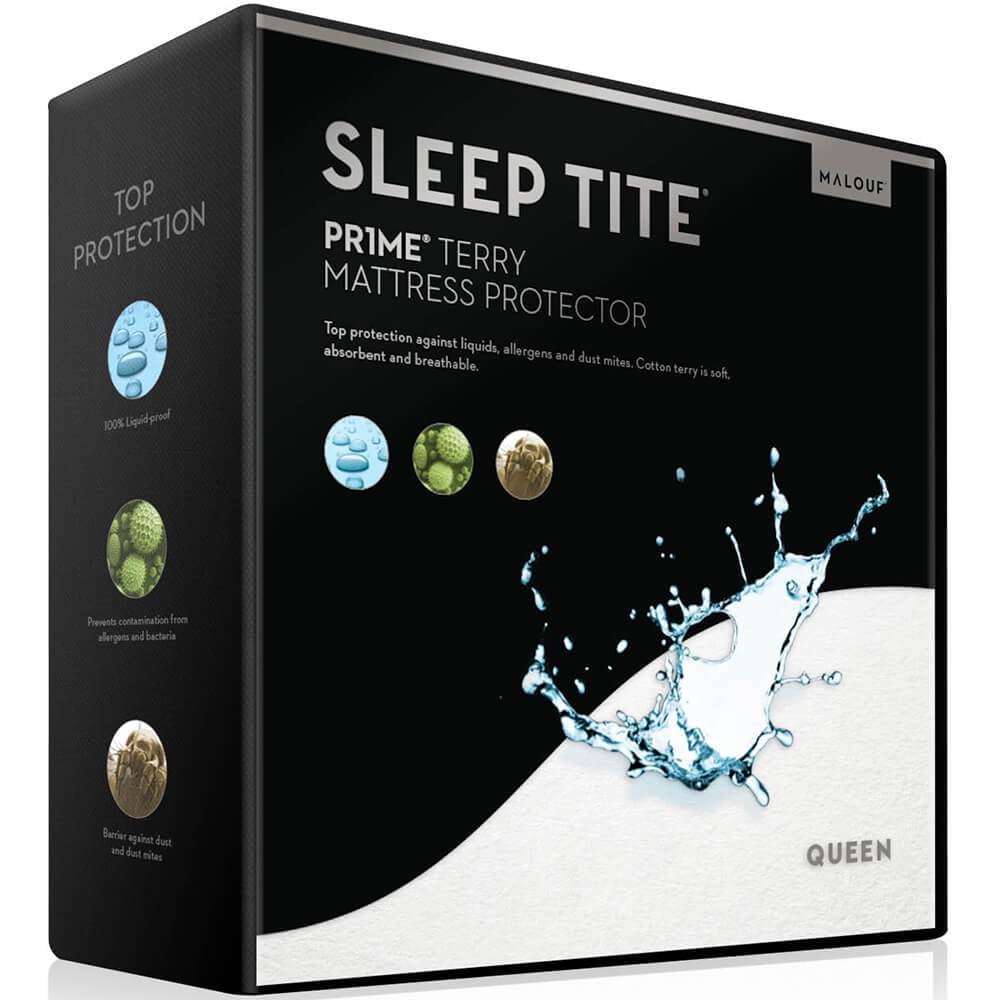 Sleep Tite PR1ME Waterproof Fitted Mattress Protector, Vinyl Free