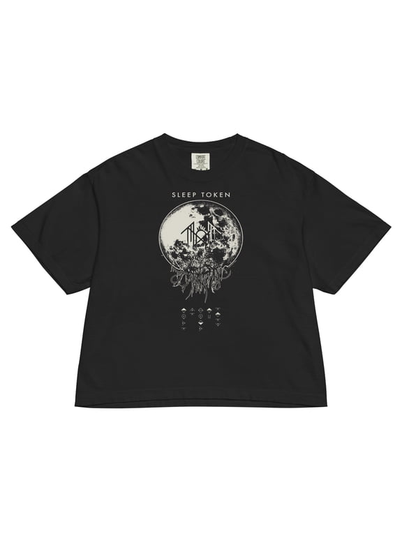 Sleep Token Atlantic Mineral Wash Womens Crop Top