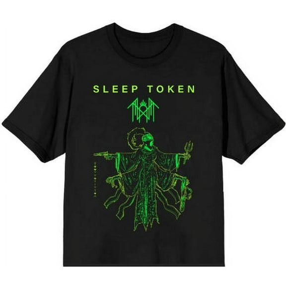 Sleep Token BL Poster Cropped Style Premium Oversized Men's T-Shirt Black