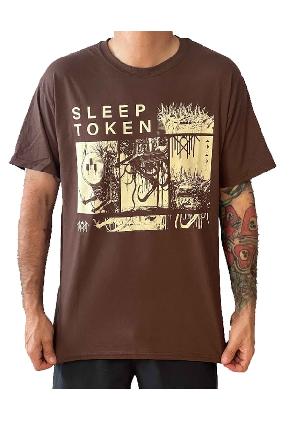 Sleep Token DYWTYLM Premium Oversized Men's T-Shirt Brown