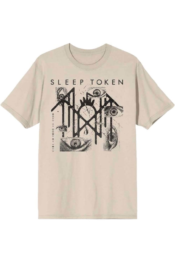 Sleep Token Eyes T-Shirt Natural 2X-Large | Officially Licensed Merchandise