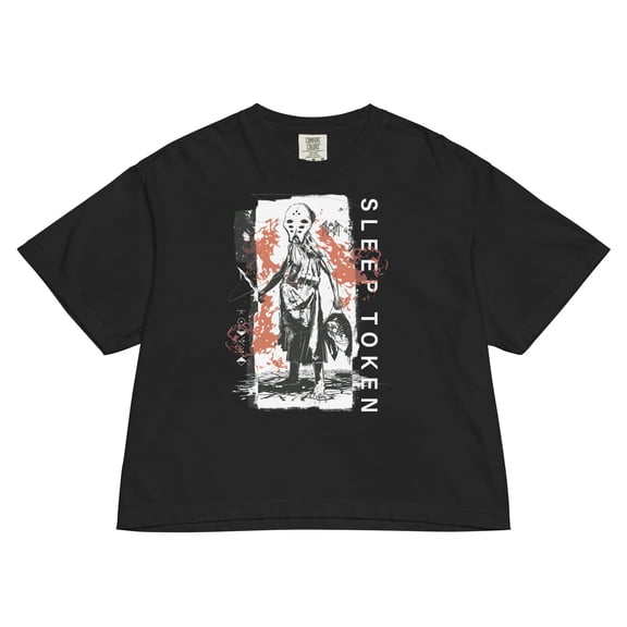 Sleep Token Hey Ya Mineral Wash Womens Crop Top