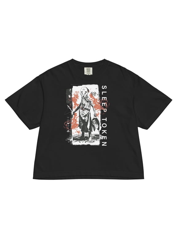 Sleep Token Hey Ya Mineral Wash Womens Crop Top