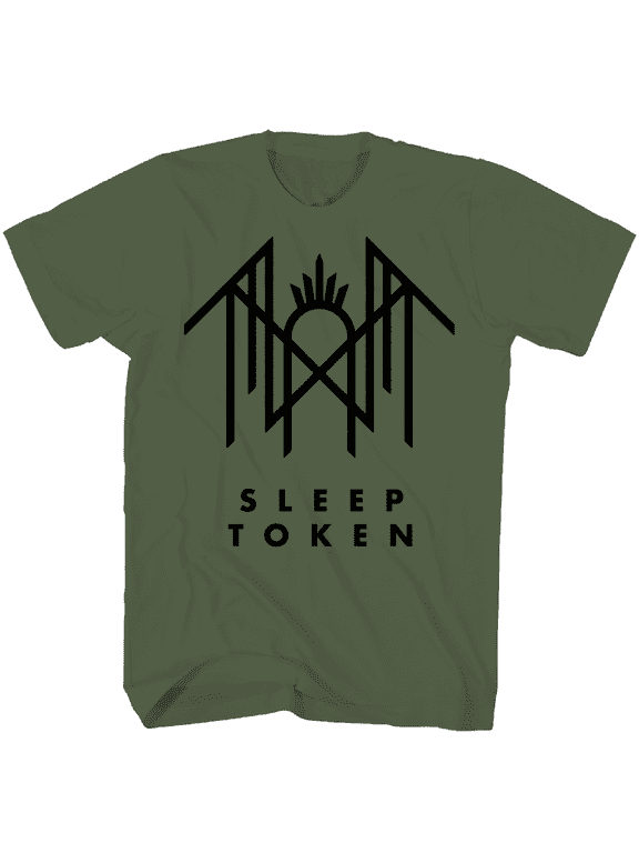Sleep Token Men's Logo Symbol T-Shirt Green Medium | Officially Licensed Merchandise