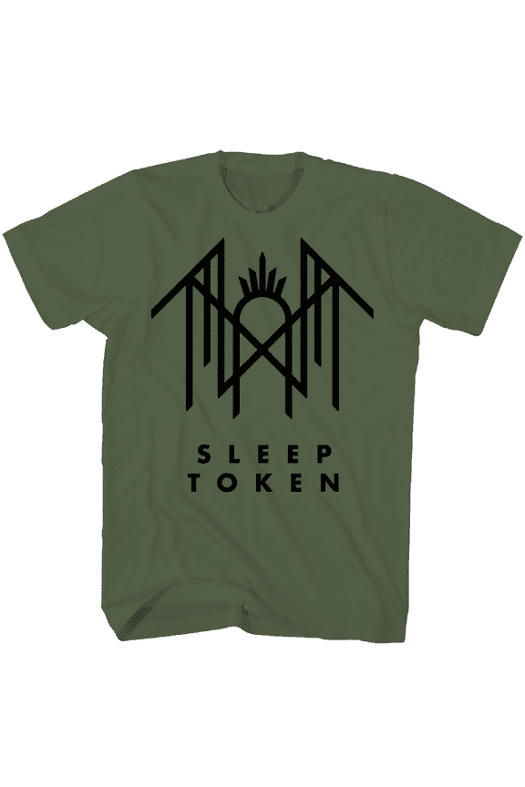 Sleep Token Men's Logo Symbol T-Shirt Green X-Large | Officially Licensed Merchandise