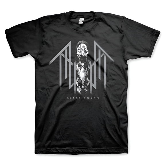 Sleep Token Men's Totem Black & White Logo T-Shirt Black Large | Officially Licensed Merchandise