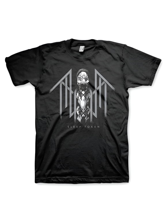 Sleep Token Men's Totem Black & White Logo T-Shirt Black Medium | Officially Licensed Merchandise