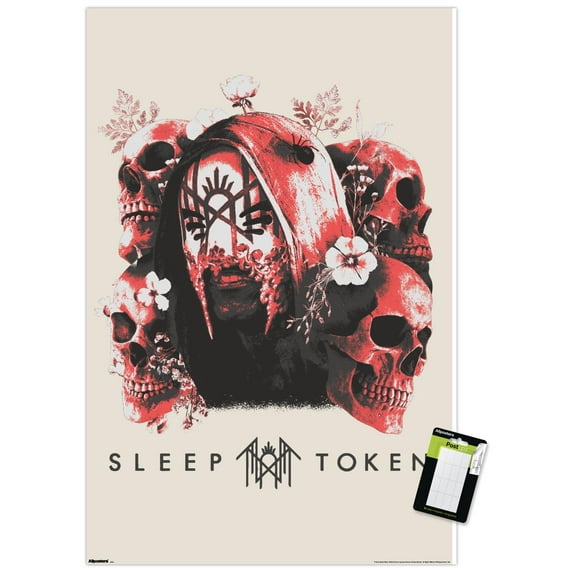 Sleep Token - Skulls And Flowers Wall Poster, 22.375" x 34"