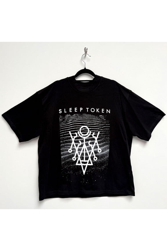 Sleep Token Unisex Oversized Boxy T-Shirt Give (Black)