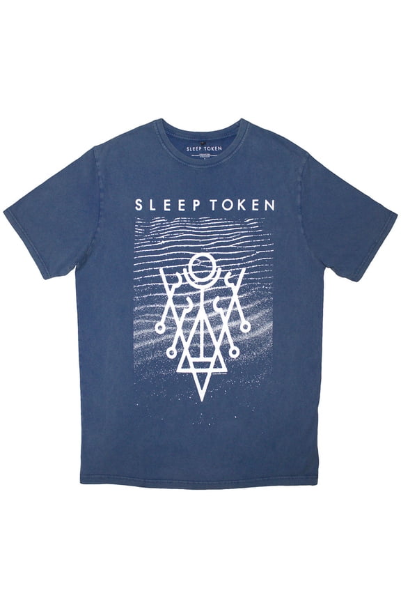 Sleep Token Unisex Stone Wash T-Shirt Give (Denim Blue)