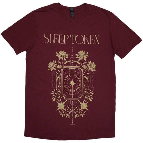 Sleep Token Unisex T-Shirt Caramel (Maroon Red) (Medium)
