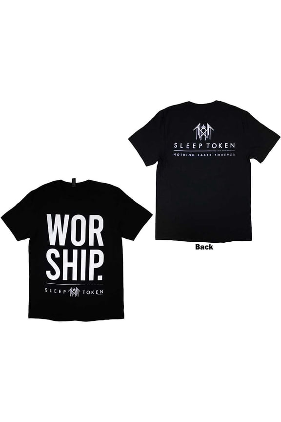 Sleep Token Unisex T-Shirt: Worship (Back Print) (Medium)