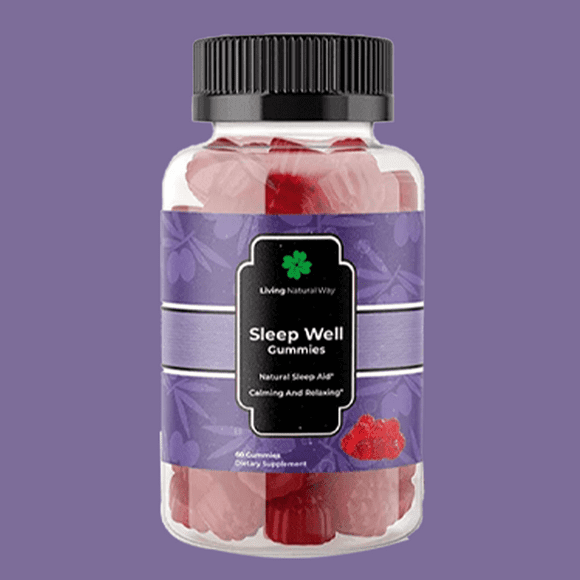 Sleep Well Gummies - Stress Reduction, Enhanced Sleep, and Mood Improvement - Natural Sleep Aid for Restful Nights