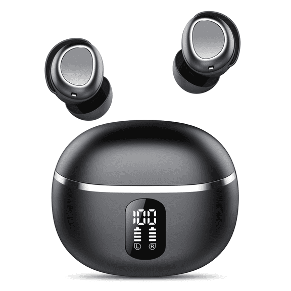 Sleep Wireless Earbuds, Bluetooth Headphones V5.4, Ear buds with 4 ENC Call Noise Cancelling Mics, 50Hrs Playtime Bluetooth Earbuds, Bass Boost 85%, IP7 Waterproof Earbuds Fits for Android iOS