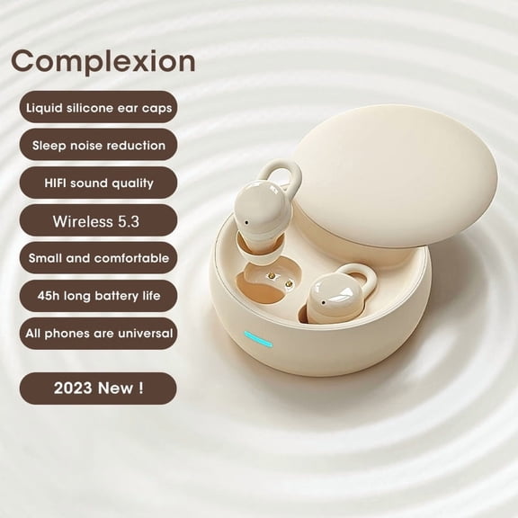 Sleep Wireless Earbuds: Mini Invisible Ultra Small Sleeping Headphones TWS Wireless Earphone HiFi Noise Reduction Headset - Enjoy Your Music Time