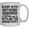 thumbnail image 1 of Sleep With Network Engineer Coffee Mug, White Mug, Teacup 11 oz, 1 of 3