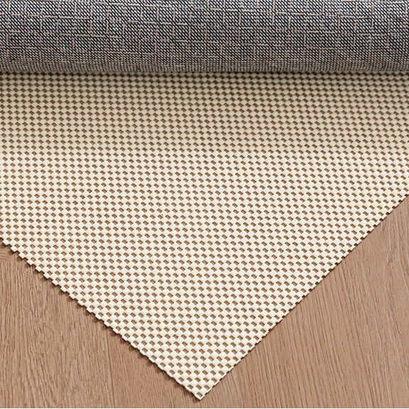 Sleep Zone Mat Pad Gripper 2x3 Feet, Non Slip Reusable PVC Rug Pad Stays in Place, Beige