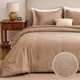 thumbnail image 1 of Sleep Zone 85gsm Cationic Microfiber Comforter Set, Luxury Ultra Soft All Season Bedding, King Brown, 1 of 11
