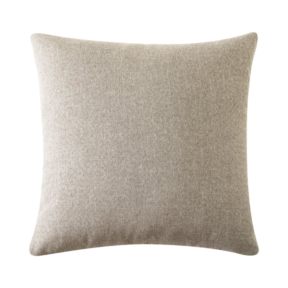 Sleep Zone Linen Look Throw Pillow Covers 18x18 Inch, Set of 2, Soft Durable Decorative Pillow Covers for Couch Sofa Bed, Beige