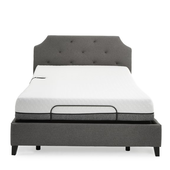 Sleep Zone Huntington 10-inch Memory Foam Mattress and Z100 Adjustable Bed Set Queen