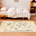 thumbnail image 1 of Sleep Zone 3×5 Feet Kids Carpet Playmat Rug, Play Learn and Have Fun Safely, Kids Baby Children Educational Play Mat for Bedroom Play Room Game Safe Area, World Map, 1 of 13