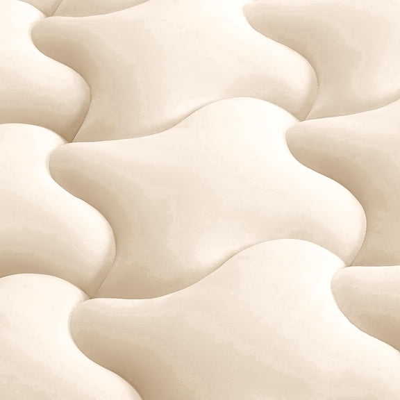 Sleep Zone Mattress Pad Twin Size, Elastic Fitted Mattress Protector for Kids, Deep Pocket 8~21 inch Mattress Topper, Machine Washable, Microfiber, Easy Care (Beige, Twin)