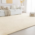 thumbnail image 1 of Sleep Zone 4x6 Ultra-Soft Plush Area Rug Beige, Non-Slip Fuzzy Rug for Living Room, 1 of 8