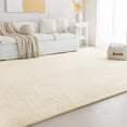 thumbnail image 1 of Sleep Zone Ultra-Soft Plush Area Rug 4×6 Feet, Beige Non-Slip Fuzzy Rug for Living Room, 1 of 8