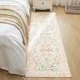 thumbnail image 1 of Sleep Zone 2x6 Area Rug for Bedroom, Washable Area Rug Non Slip Carpet for Livingroom, Abstract Vintage Low Pile Water Resistant Rugs Indoor, Elegant Floral, 1 of 9