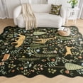 thumbnail image 1 of Sleep Zone 4x6 Area Rug for Bedroom, Washable Area Rug Non Slip Carpet for Livingroom, Abstract Vintage Low Pile Water Resistant Rugs Indoor, Forest Creatures, 1 of 10